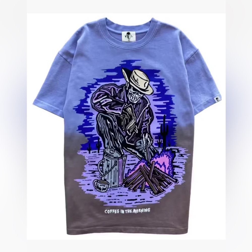 White + Warren Graphic Purple T-Shirt